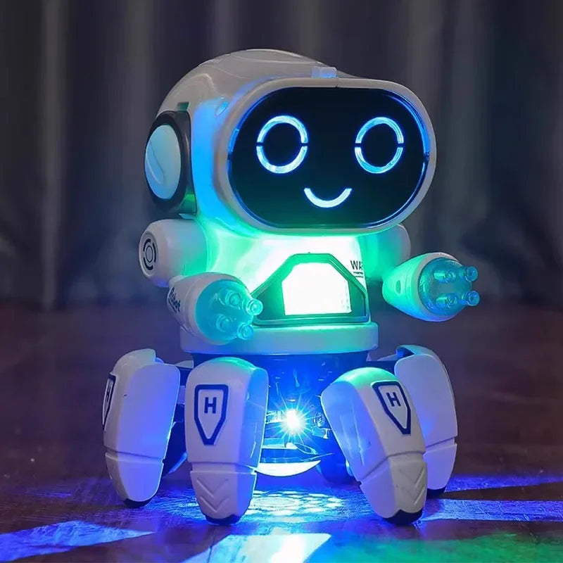 Robozinho Aranha dançante com luz LED