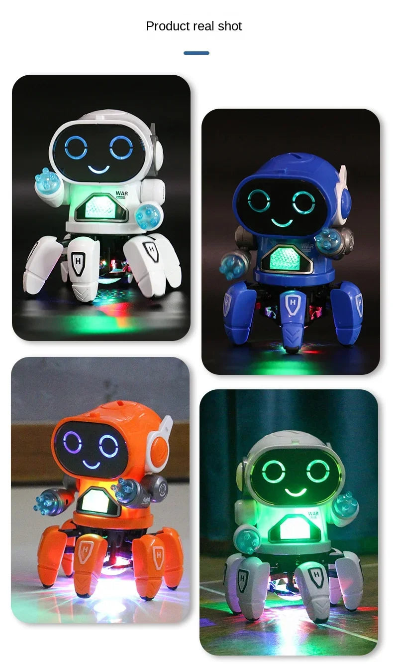 Robozinho Aranha dançante com luz LED