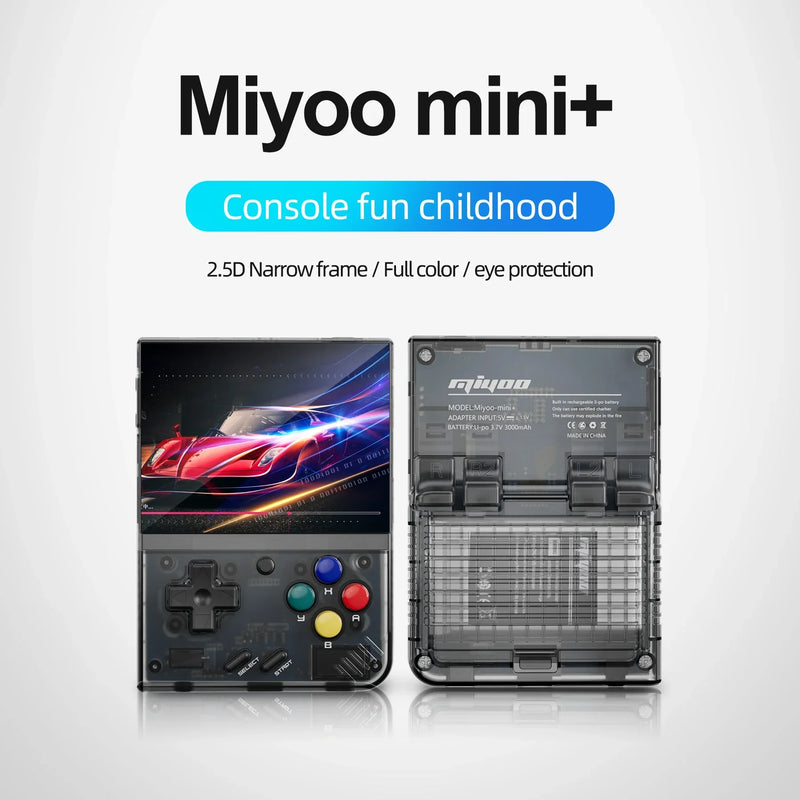 MIYOO Mini Plus Portable Retro Handheld Game Console V2 Mini+ IPS Screen Classic Video Game Console Linux System Children's Gift